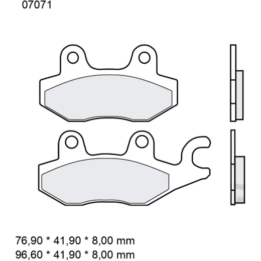 Brake pads carbon ceramic scooter cc BREMBO alternative: 737872