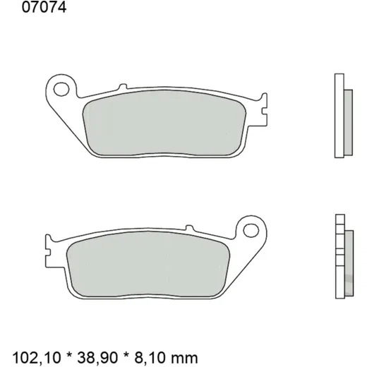 Bremsklotz CC Scooter Brembo Alternative: 7372378 passend für: