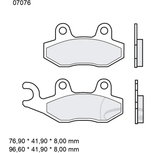 Brake pads carbon ceramic scooter cc BREMBO alternative: 737077