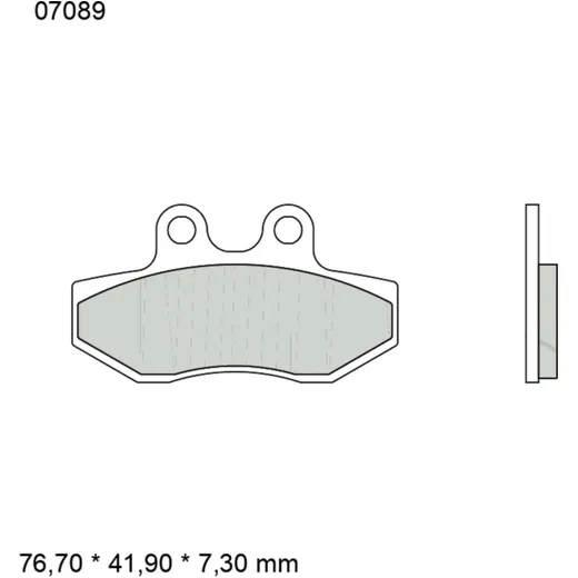 Brake pads carbon ceramic scooter cc BREMBO alternative: 737942