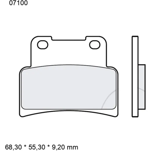 Brake pads carbon ceramic scooter cc BREMBO alternative: 732242