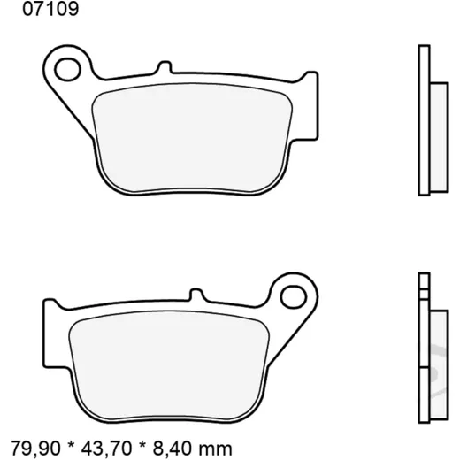 Brake pads carbon ceramic scooter cc BREMBO alternative: 732025