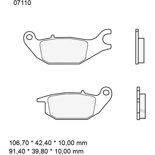 Brake pads carbon ceramic scooter cc BREMBO alternative: 732428