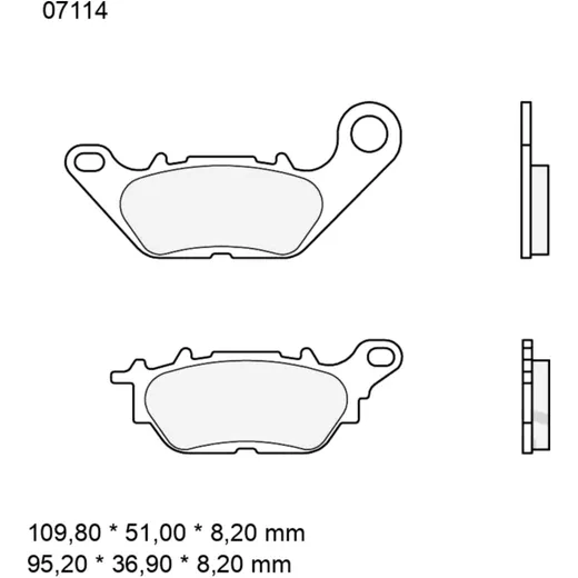 Brake pads carbon ceramic scooter cc BREMBO alternative: 732199