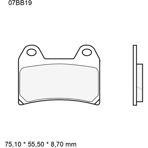 Brake pads sintered road front long life la BREMBO alternative: