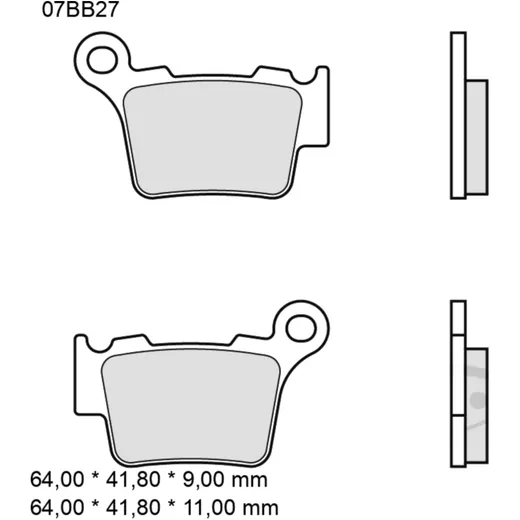 Bremsklotz Carbon Keramik CC Brembo Alternative: 7320047 passen