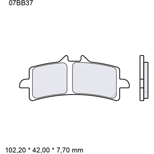 Brake pads sintered road front long life la BREMBO alternative:
