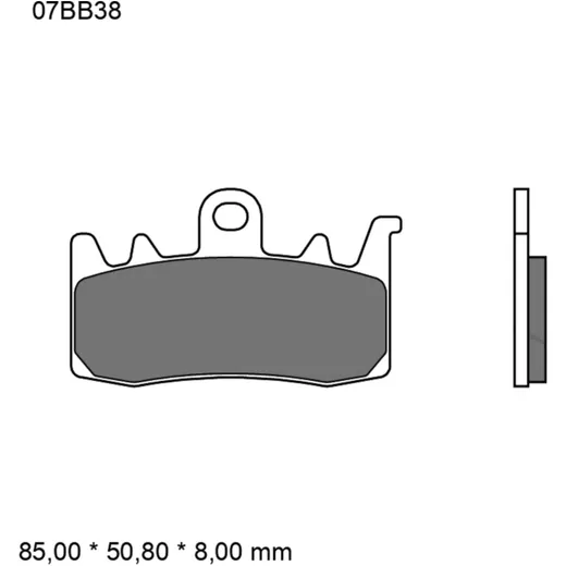 Brake pads sintered road front long life la BREMBO alternative: