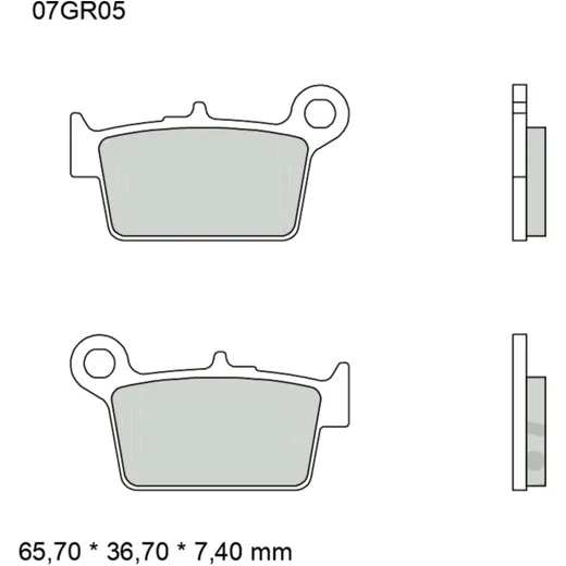 Brake pads carbon ceramic road cc BREMBO alternative: 7370109 f