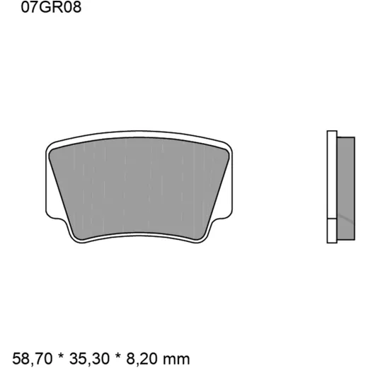 Brake pads sintered off - road sd BREMBO alternative: 7323199 f