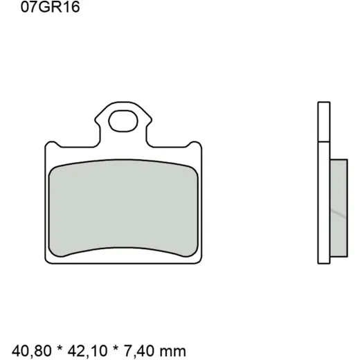 Brake pads sintered off - road sd BREMBO alternative: 7323603 f