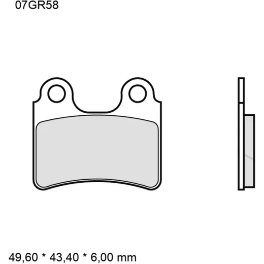 Brake pads sintered off - road racing sx BREMBO alternative: 73