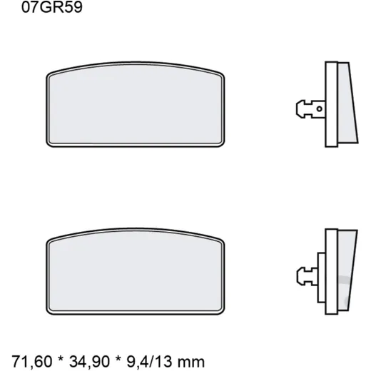 Bremsklotz Carbon Keramik Brembo Alternative: 7326598 passend f