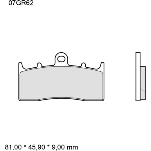 Brake pads sintered road front long life la BREMBO alternative: