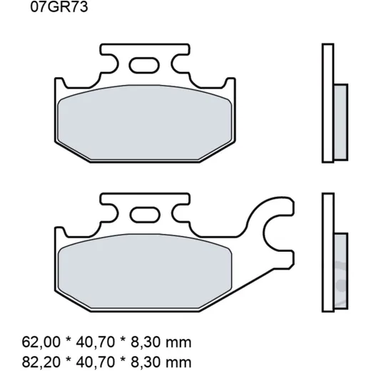 Bremsklotz Sinter SD Brembo Alternative: 7322134 passend für: S