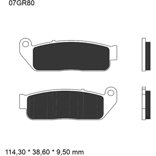 Brake pads carbon ceramic road cc BREMBO alternative: 7370185 f