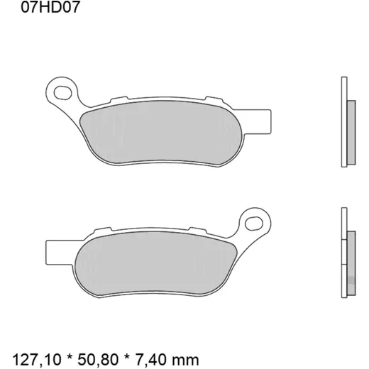 Bremsklotz Sintermetall für SP-Modelle hinten_0