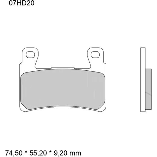 Brake pads sintered road front sa BREMBO alternative: 7329741 f