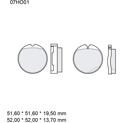 Bremsklotz Carbon Keramik Brembo passend für: Honda CB, CJ_0