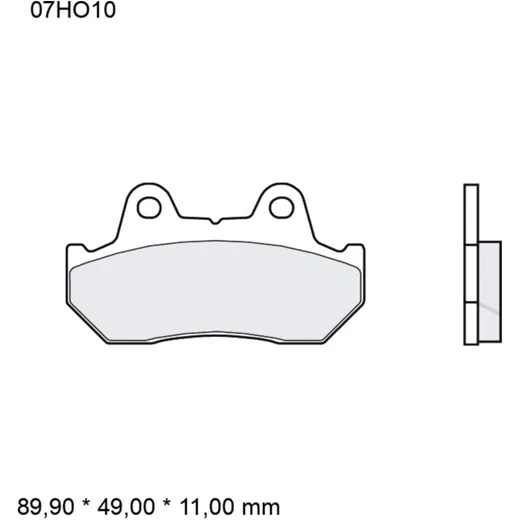 Bremsklotz Sinter LA Brembo Alternative: 7328545 passend für: H