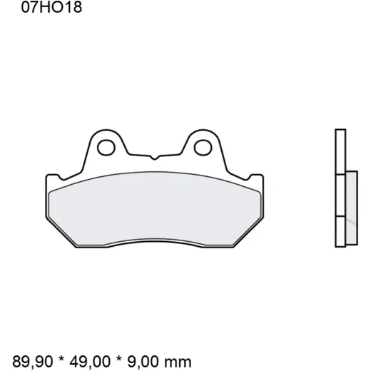Bremsklotz Sinter hinten SP Brembo Alternative: 7377017 passend