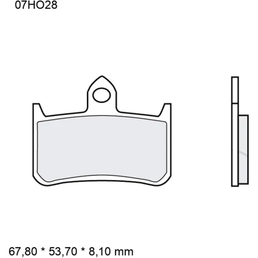 Brake pads sintered road front long life la BREMBO alternative: