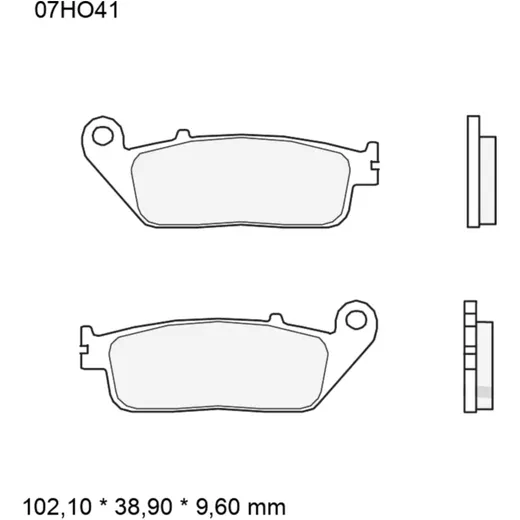Brake pads sintered road front long life la BREMBO alternative: