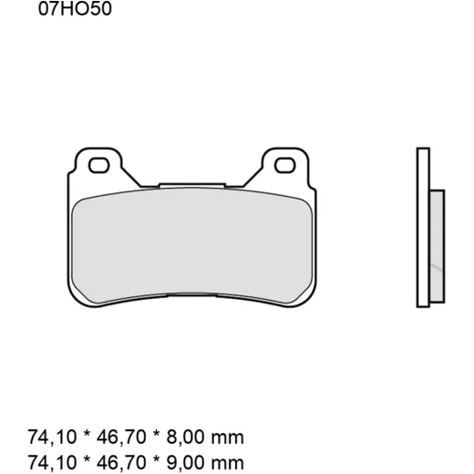 Brake pads sintered road front long life la BREMBO alternative: