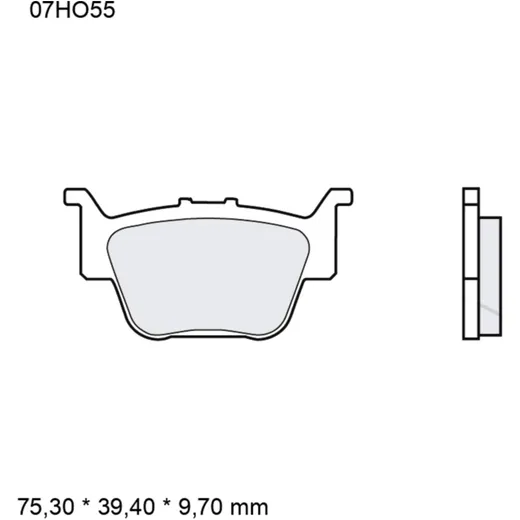 Brake pads sintered off - road sd BREMBO alternative: 7325756 f