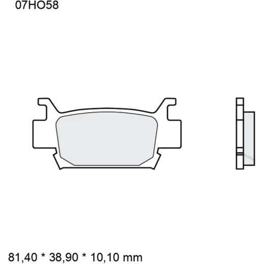 Brake pads sintered off - road sd BREMBO alternative: 7370097 f