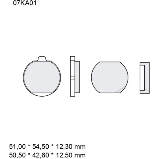 Bremsklotz Carbon Keramik Brembo Alternative: 7320501 passend f