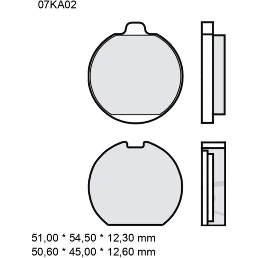 Bremsklotz Carbon Keramik Brembo Alternative: 7326473 passend f