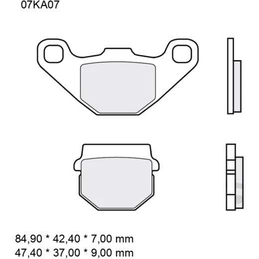 Bremsklotz Sinter SD Brembo Alternative: 7322746 passend für: H