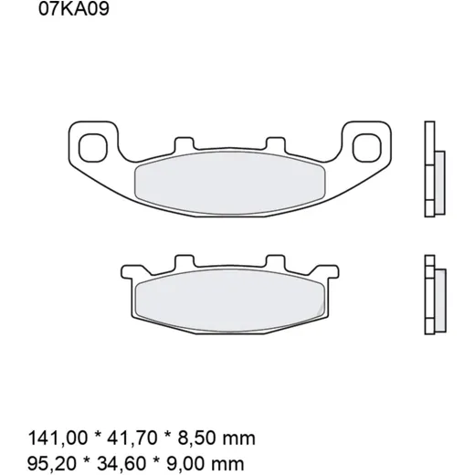 Brake pads sintered road front sa BREMBO alternative: 7328636 f