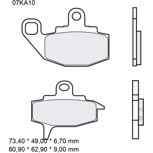 Brake pads carbon ceramic off - road tt BREMBO alternative: 737