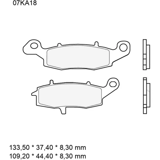 Bremsklotz Sinter LA Brembo Alternative: 7328867 passend für: K