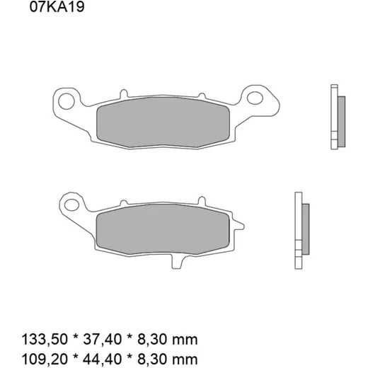Bremsklotz Sinter LA Brembo Alternative: 7328859 passend für: K
