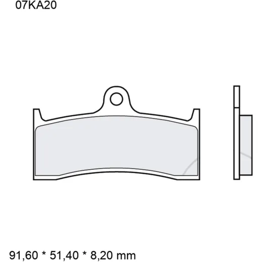 Bremsklotz Carbon Keramik RC Brembo Alternative: 7322225 passen