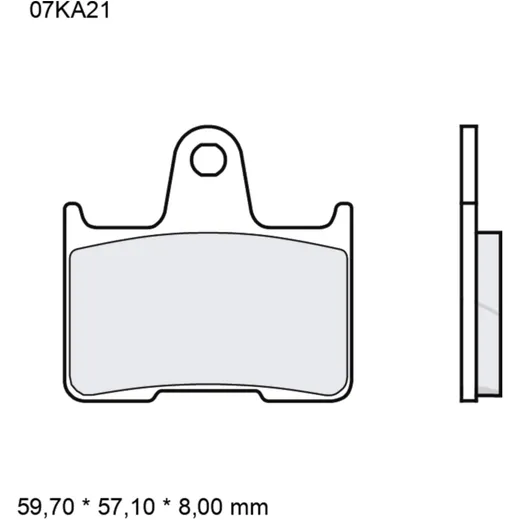 Brake pads sintered road rear SP BREMBO alternative: 7322225 fo