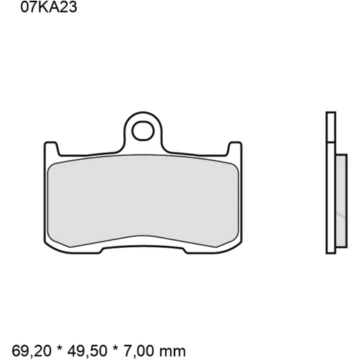 BRAKE PADS SINTERED ROAD FRONT LONG LIFE LA BREMBO_1