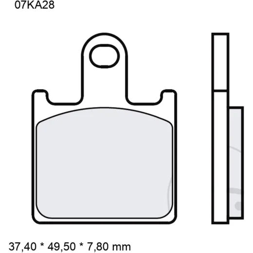 Bremsklotz Sinter LA Brembo Alternative: 7322175 passend für: K