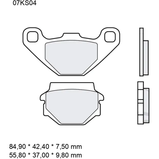 Bremsklotz Sinter SD Brembo Alternative: 7376973 passend für: K