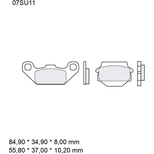 Bremsklotz Sinter SD Brembo Alternative: 7376601 passend für: K