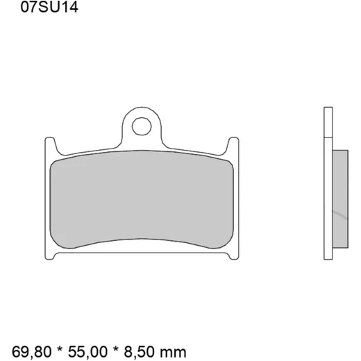 Bremsklotz Sinter LA Brembo Alternative: 7328875 passend für: T