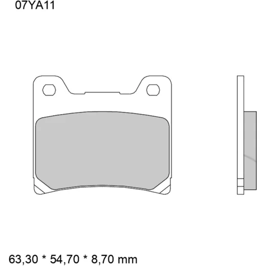 Sintered Front Brake Pads SA for Brembo_0