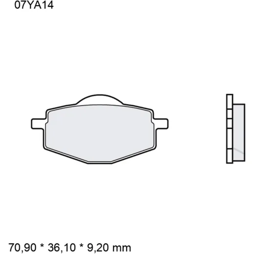 Brake pads sintered off - road sd BREMBO alternative: 7370169 f