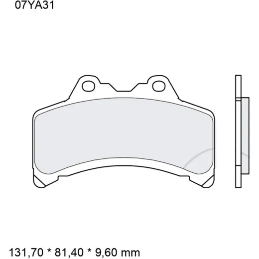 Carbon Ceramic Brake Pads for Road Motorcycles 7371033_0