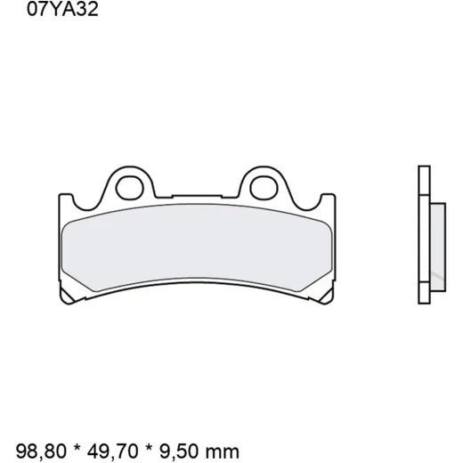 Sintered Brake Pads for Front SA Brembo 7371035_0