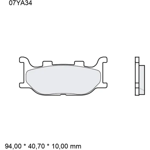 Bremsklotz Sinter LA Brembo Alternative: 7329162 passend für: Y
