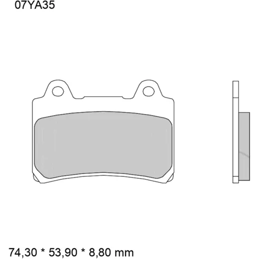 Bremsklotz Sinter vorne für Motorräder 7371042_0